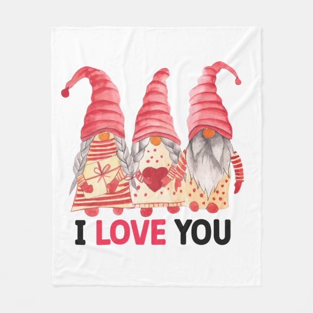 Ich liebe dich fleecedecke (Vorderseite)