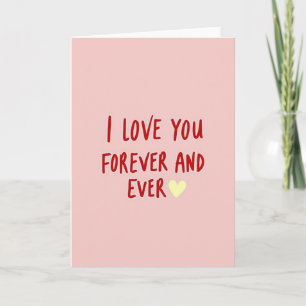 Ich liebe dich für immer und ewig Karte