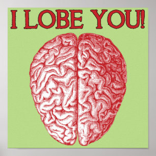 Ich liebe dich Geek Nerd Liebe Lustiger Poster Sch