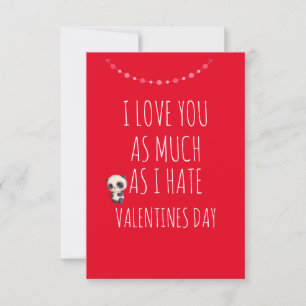 Ich liebe dich genauso sehr, wie ich den Valentins Karte