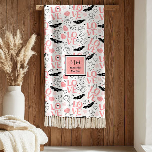 Ich liebe dich Geschenk Personalisierte Valentinst Fleecedecke