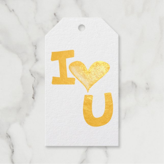 Ich Liebe dich Geschenkanhänger (Vorderseite)