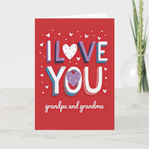 Ich liebe dich Glitter-Textur-Karte Karte