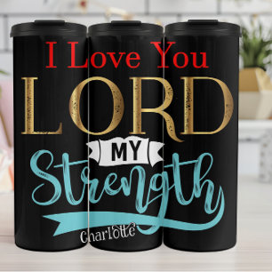Ich liebe dich Herr meine Stärke Thermosbecher