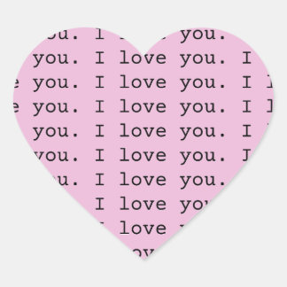 "Ich Liebe dich" Herz-Aufkleber
