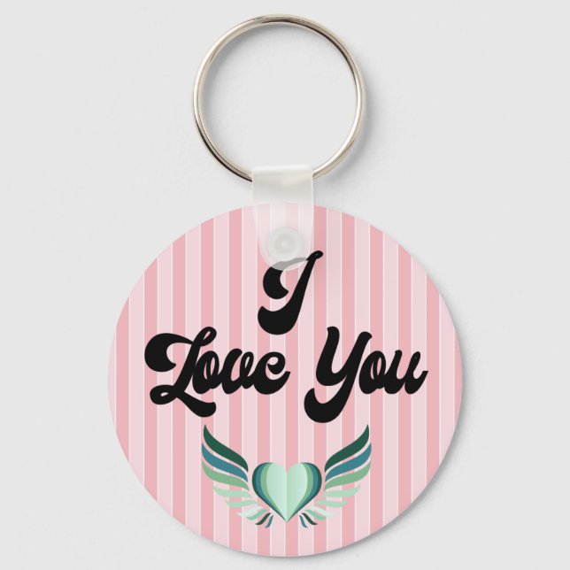 Ich Liebe dich. Herzlichen Glückwunsch zum Valenti Schlüsselanhänger (Vorderseite)