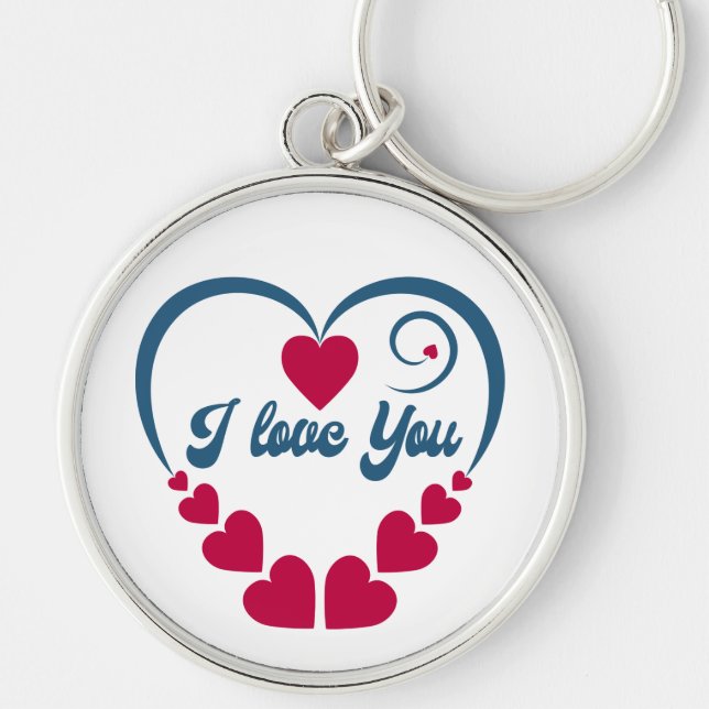 Ich Liebe dich. Herzlichen Glückwunsch zum Valenti Schlüsselanhänger (Vorne)