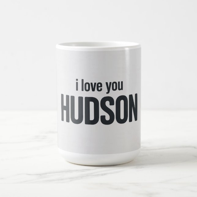 Ich liebe dich Hudson Kaffeetasse (Mittel)