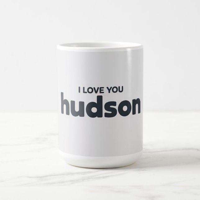 Ich liebe dich Hudson Kaffeetasse (Mittel)