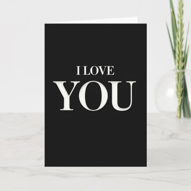 Ich liebe dich immer Karte (Vorderseite)
