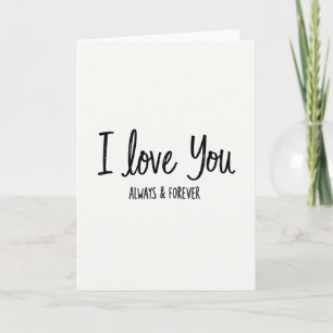 Ich liebe dich immer und für immer Karte