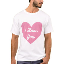 Ich Liebe dich in einem rosa Herz