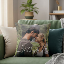 Ich liebe dich in weißer Schrift mit individuellem