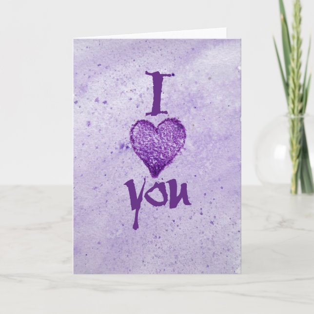 Ich Liebe dich Karte (Vorderseite)