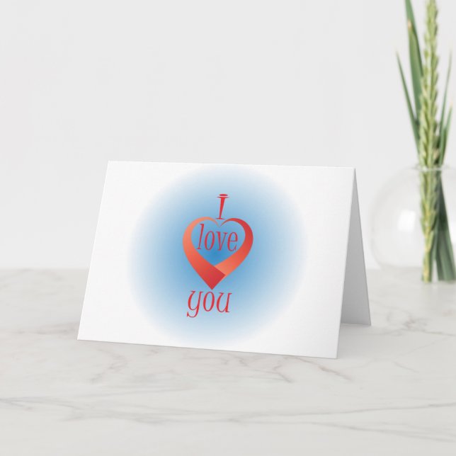 Ich Liebe dich Karte (Vorderseite)