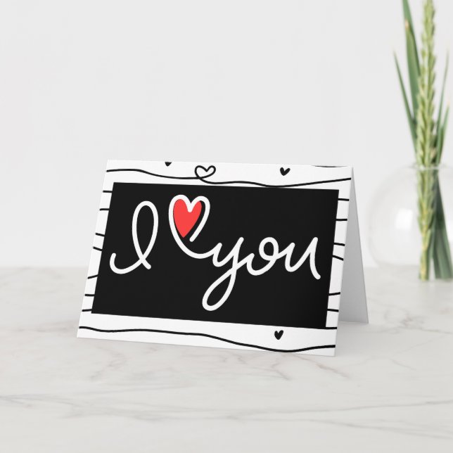 Ich Liebe dich Karte (Vorderseite)