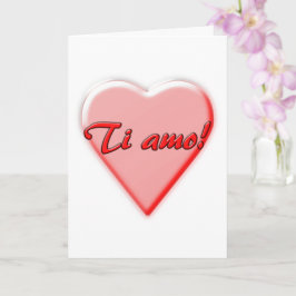 Ich liebe Dich Karte, Italienisch Karte
