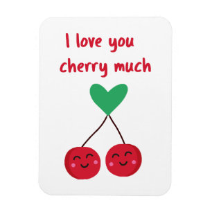 Ich liebe dich Kirsche viel Valentinstag Magnet