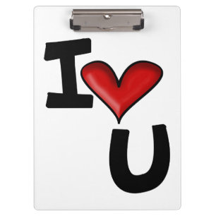 Ich liebe dich klemmbrett