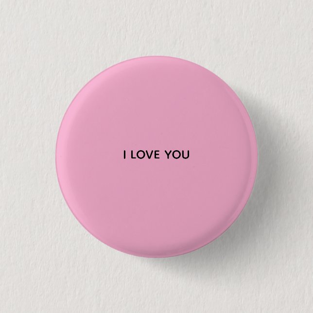 ICH LIEBE DICH KNOPF BUTTON (Vorderseite)