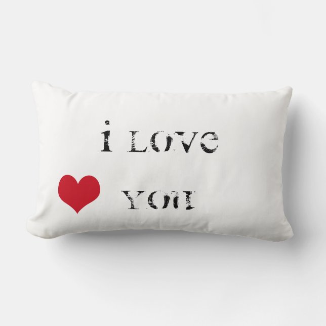 Ich Liebe dich Lendenkissen (Vorderseite)