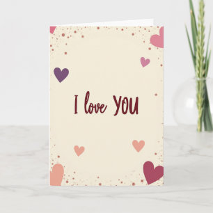 Ich liebe dich Liebesherz Karte