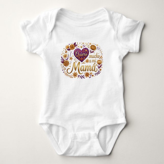 Ich liebe dich, Mama Baby Strampler (Vorderseite)