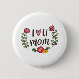 Ich liebe dich Mama Button