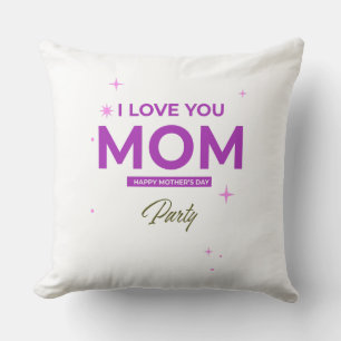 Ich liebe dich Mama - Frohes Muttertags-T-Shirt Kissen
