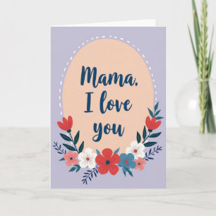 Ich liebe dich Mama Grußkarte Karte