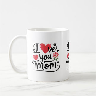 Ich liebe dich Mama herzliches Kinderdesign Kaffeetasse