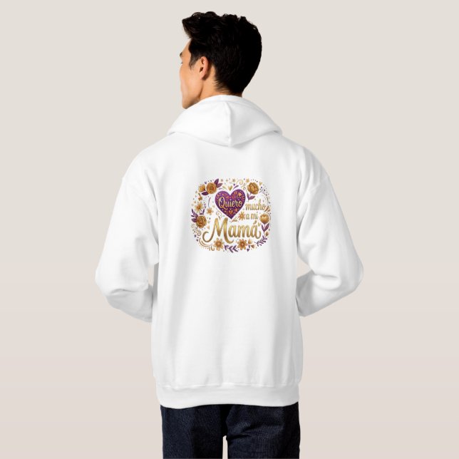 Ich liebe dich, Mama Hoodie (Schwarz voll)