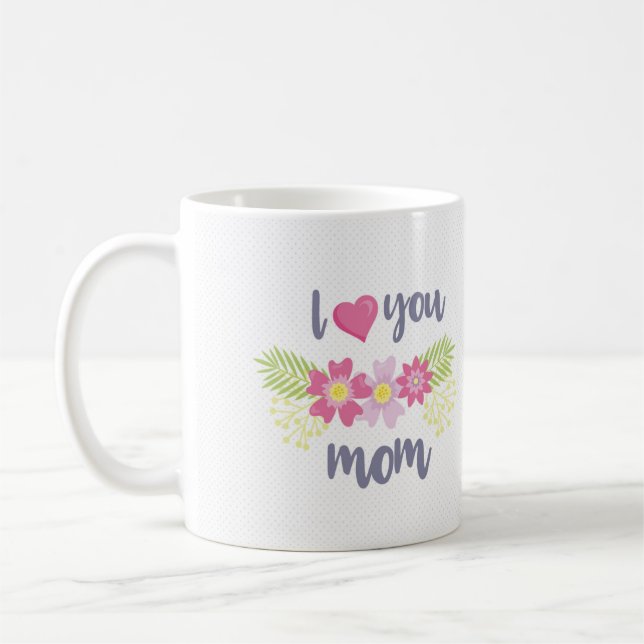 Ich liebe dich Mama Kaffeetasse (Links)