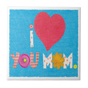 ich liebe dich Mama Keramikfliese