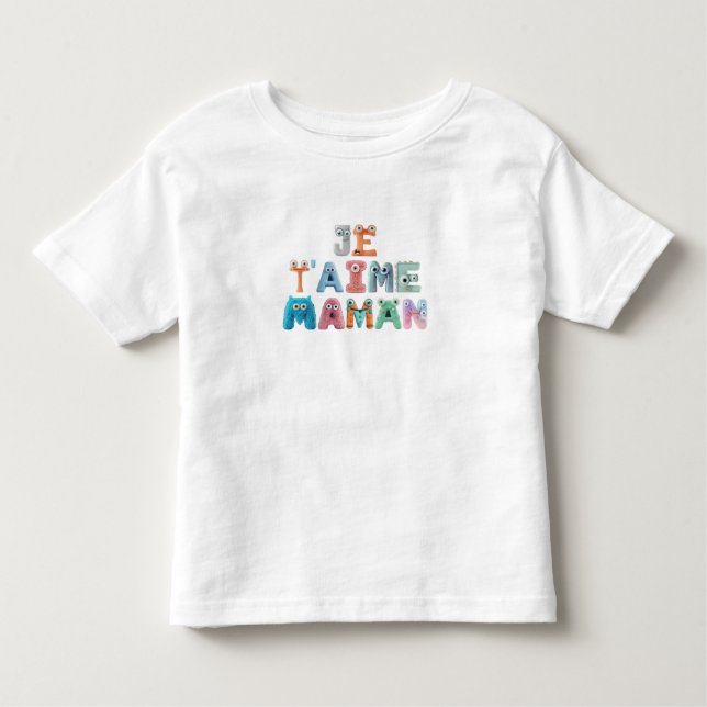 Ich liebe dich, Mama Kleinkind T-shirt (Vorderseite)