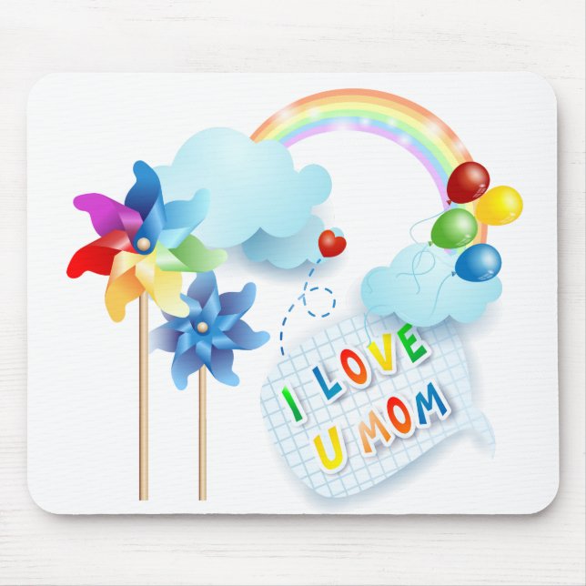 Ich liebe dich Mama Mousepad (Vorne)