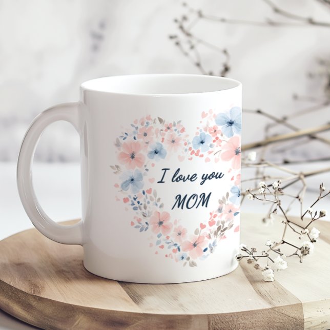 Ich liebe dich Mama Muttertag Kaffeetasse (Von Creator hochgeladen)