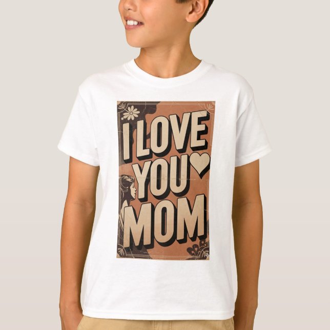 ich liebe dich Mama T-Shirt (Vorderseite)