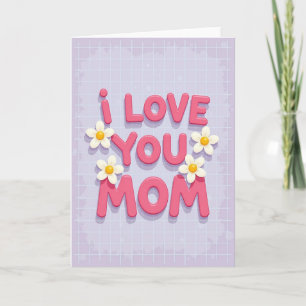 Ich liebe dich Mama Toller Grußkarte Karte