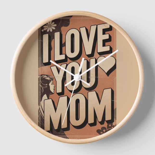 ich liebe dich Mama Uhr (Vorderseite)