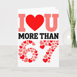 Ich liebe dich mehr als 67 Valentinstag 6 7 Meme H Karte
