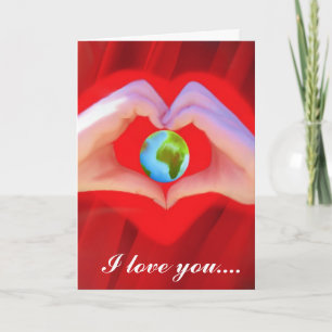 "Ich Liebe dich mehr als alles andere auf der Welt Feiertagskarte
