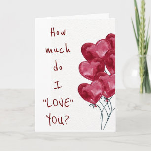 ICH LIEBE DICH MEHR ALS ALLES UND JEDEN  LIEBE! KARTE