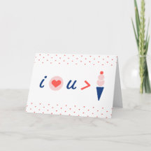 Ich liebe dich mehr als Eis zum Valentinstag