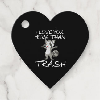 Ich liebe dich mehr als Müll Lustiger Waschbär Hum Geschenkanhänger