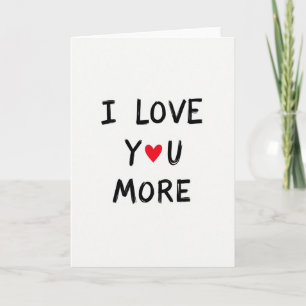 Ich liebe dich mehr Herz Karte