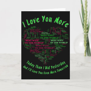 Ich liebe dich mehr karte
