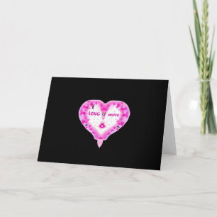 Ich liebe dich mehr Rosa Herz Romantisch  Karte