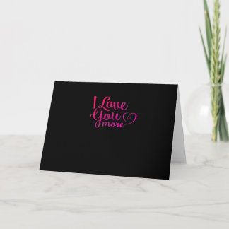 Ich liebe dich mehr Soft Minimal Design Karte