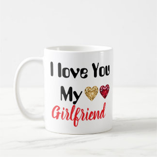 Ich liebe dich, meine Freundin, süßes romantisches Kaffeetasse